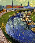 Vincent van Gogh Women Washing on a Canal painting
